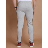 Men's Casual Cotton Striped Full Length Track Pant (Greymelange) - XL