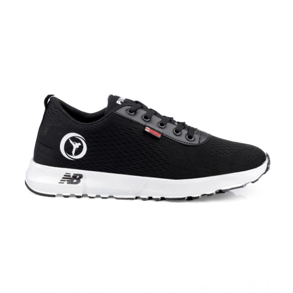 Men's Casual Mesh Lace-ups Casual Shoes (Black) - 7