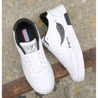 Men's Casual Synthetic Lace-ups Casual Shoes (White) - 10