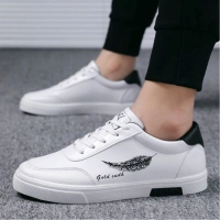 Men's Casual Synthetic Lace-ups Casual Shoes (White) - 10
