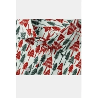 Men's Cotton Blended Printed Full Sleeve Shirt (Multicolor) - M