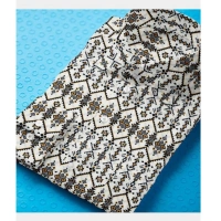 Men's Cotton Blended Printed Full Sleeve Shirt (Multicolor) - M