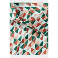 Men's Cotton Blended Printed Full Sleeve Shirt (Multicolor) - L