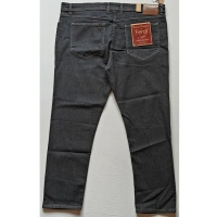 Shopnav Men's Cotton Blended Solid Plus Size Jeans (Dark Grey) - 42