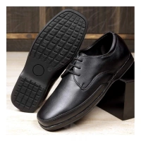 Generic Men's Faux Leather Formal Shoes (Black) - Black, 10