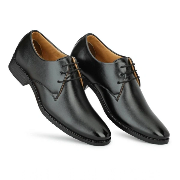 Generic Men's Faux Leather Formal Shoes (Black) - Black, 7
