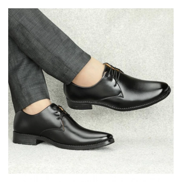 Generic Men's Faux Leather Formal Shoes (Black) - Black, 7