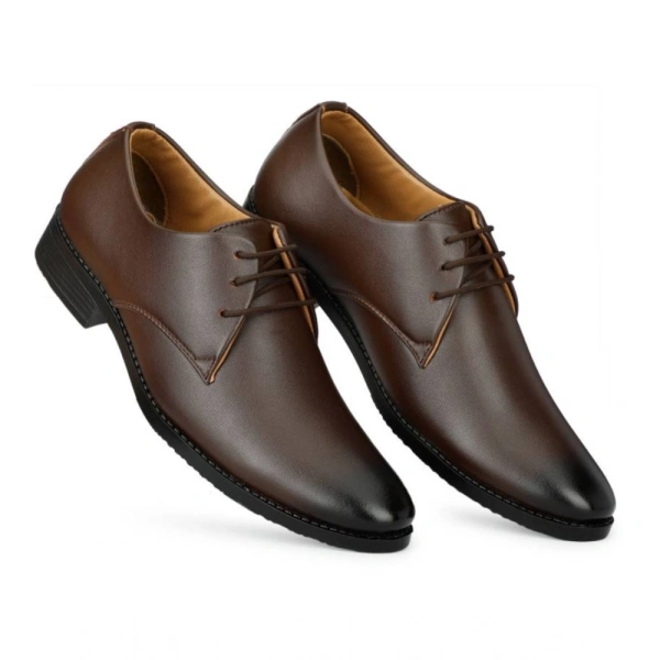 Generic Men's Faux Leather Formal Shoes (Brown) - Brown, 8
