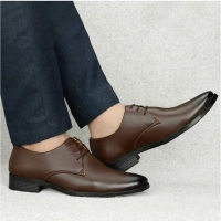 Generic Men's Faux Leather Formal Shoes (Brown) - Brown, 8