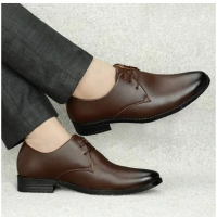 Generic Men's Faux Leather Formal Shoes (Brown) - Brown, 8