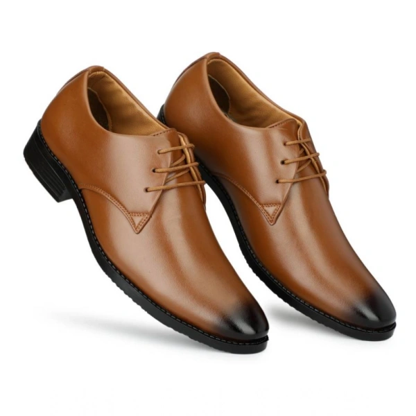 Generic Men's Faux Leather Formal Shoes (Tan) - Tan, 10