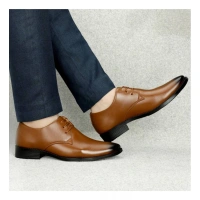 Generic Men's Faux Leather Formal Shoes (Tan) - Tan, 10