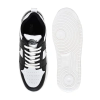 Generic Men's Solid Synthetic Casual Shoes (Black) - Black, 10