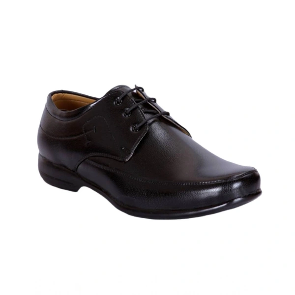 Generic Men's Solid Synthetic Leather Formal Shoes (Black) - Black, 10