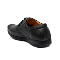 Generic Men's Solid Synthetic Leather Formal Shoes (Black) - Black, 9