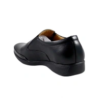 Generic Men's Solid Synthetic Leather Formal Shoes (Black) - Black, 10