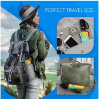 Generic Metal Portable Auto Travel Umbrella (Rainbow) - Rainbow