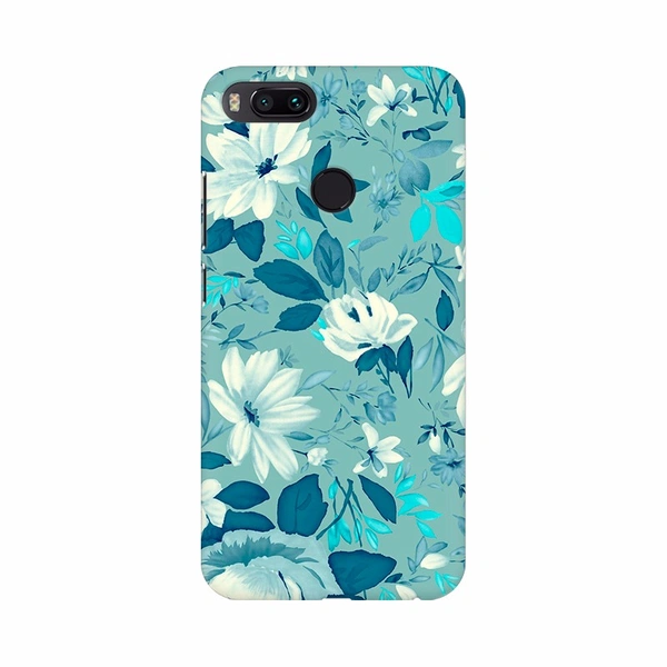 Shopnav Redmi 7A Floral Background Mobile Case Cover - Blue, 0.25, Flower