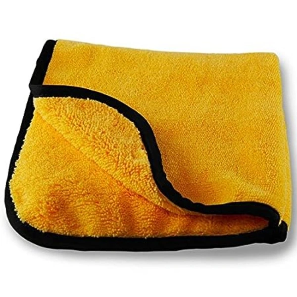 Microfiber Cloth Yellow And Black (Yellow And Black) - Yellow And Black