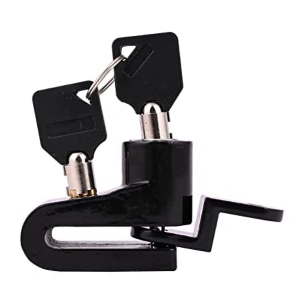 Shopnav Mini Bicycle Motorcycle Disc Brake Lock Disk Lock Security (Black) - Black