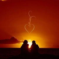 Shopnav Samsung Galaxy S10 Morning Love background Mobile Case Cover - Orange, 0.25, Love