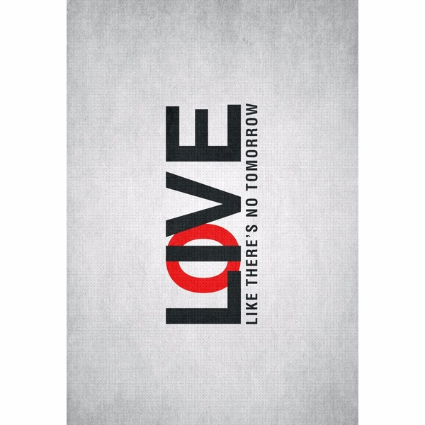Shopnav Realme 3 Pro Love Texture Text Images Mobile Case Cover - White, 0.25, Love