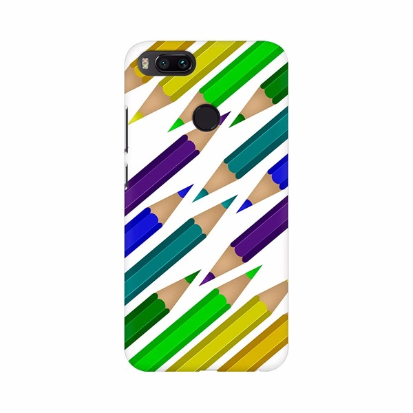 Shopnav Mi A3 Colorful Pencil Combination Mobile Case Cover - Multi, 0.25, Texture