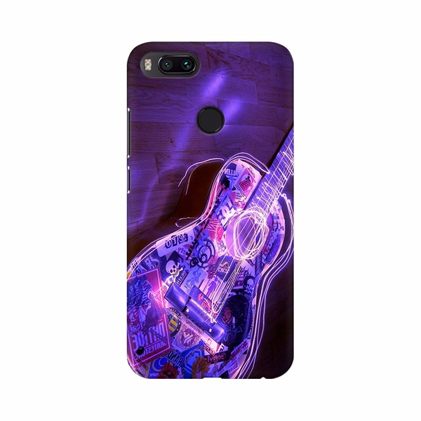 Shopnav Realme 3 Pro Purple Color Lighting Guitar Mobile Case Cover - Purple, 0.25, Music