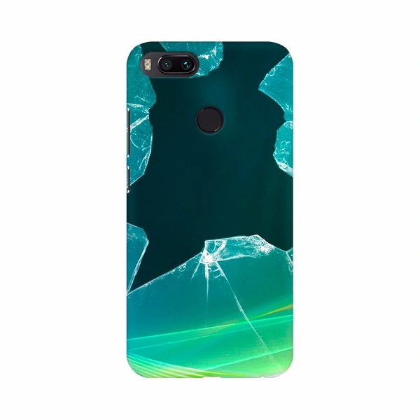 Shopnav Redmi K20 Break a window glass Mobile Case Cover - Green, Hard Case, 0.25, Random
