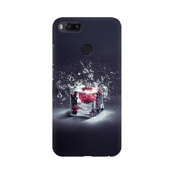Shopnav Realme 3i Spark Ice Apple Effect Mobile Case Cover - Black, 0.25, Abstract and illusions