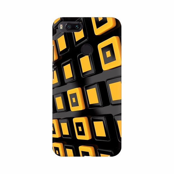Redmi Note 5 Orange 3D Button Mobile case cover