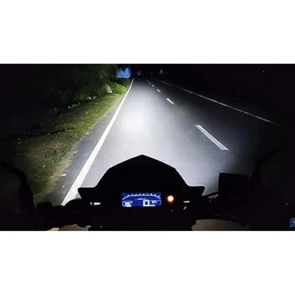 Pack Of 2 15 Led White Bike Led Light Driving Waterproof Headlights Fog Lamp Lighting (White) - White