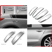 Shopnav Pack Of 4 Winner Plastic Car Door Guard Universal For Car (Black) - Black