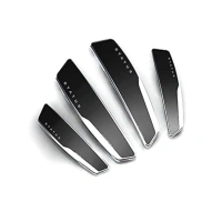Shopnav Pack Of 4 Winner Plastic Car Door Guard Universal For Car (Black) - Black