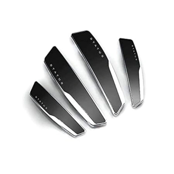 Shopnav Pack Of 4 Winner Plastic Car Door Guard Universal For Car (Black) - Black
