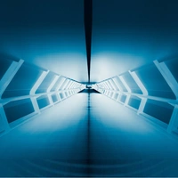 Shopnav Redmi Note 5 Pro Perspective Stylish Subway with glass Mobile Case - Blue, 0.25, Abstract and illusions