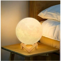 Shopnav Plastic 3D Moon Night Lamp (Multicolor ) - Multicolor