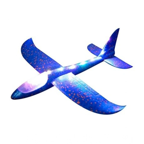 Generic Plastic 3D Throw Foam Plane Aeroplane Gliders, Flying Aircraft Pack Of 1 (Multicolor ) - Multicolor