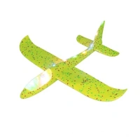 Generic Plastic 3D Throw Foam Plane Aeroplane Gliders, Flying Aircraft Pack Of 1 (Multicolor ) - Multicolor