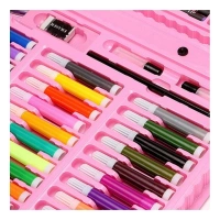 Generic Plastic Deluxe Art Drawing Set For Kids Drawing And Painting 150Pcs Set (Multicolor) - Multicolor