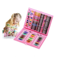 Generic Plastic Deluxe Art Drawing Set For Kids Drawing And Painting 150Pcs Set (Multicolor) - Multicolor