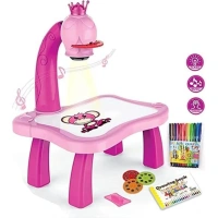 Generic Plastic Drawing Projector Table For Kids (Multicolor ) - Multicolor