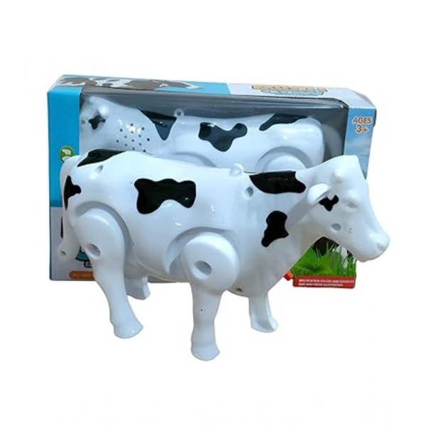 Generic Plastic Electric Milk Cow Moving Legs And Shake Tail (Multicolor ) - Multicolor
