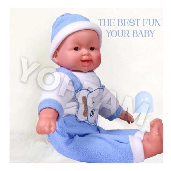 Generic Plastic Happy Baby Laughing Musical Boy Doll With Touch Sensors - Sound Ideal Gift For Kids (Multicolor ) - Multicolor