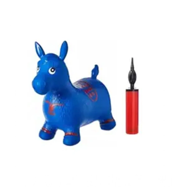 Generic Plastic Inflatable Jumping And Riding Horse Air Animal Shape Jumping Toys (Multicolor ) - Multicolor