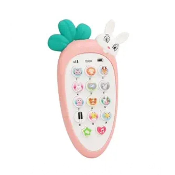 Generic Plastic Rabit Mobile Phone Toy For Kids With Music And Light Early Educational Smart Phone (Multicolor ) - Multicolor
