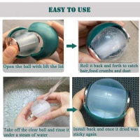 Shopnav Plastic Remover Sticky Ball for Clothes Gel Lint Roller (Maroon) - Maroon
