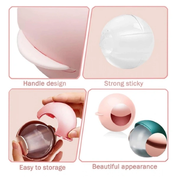 Shopnav Plastic Remover Sticky Ball for Clothes Gel Lint Roller (Maroon) - Maroon
