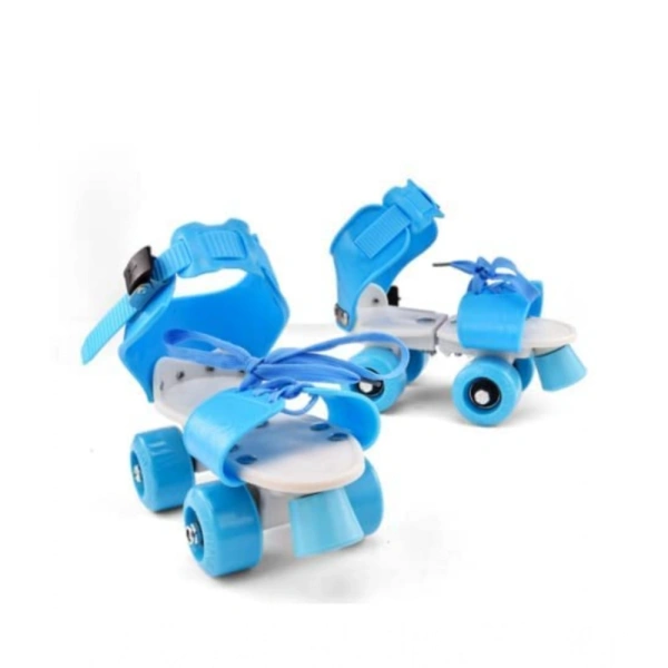 Generic Plastic Roller Adjustable Inline Skating Shoes For Sport (Multicolor ) - Multicolor