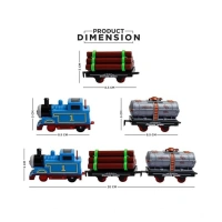 Generic Plastic Thomas Express Train 11Pcs Toy Set With Tracks (Multicolor) - Multicolor